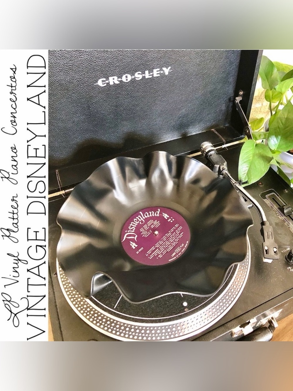 Vintage Disneyland Sculpted LP Vinyl Platter